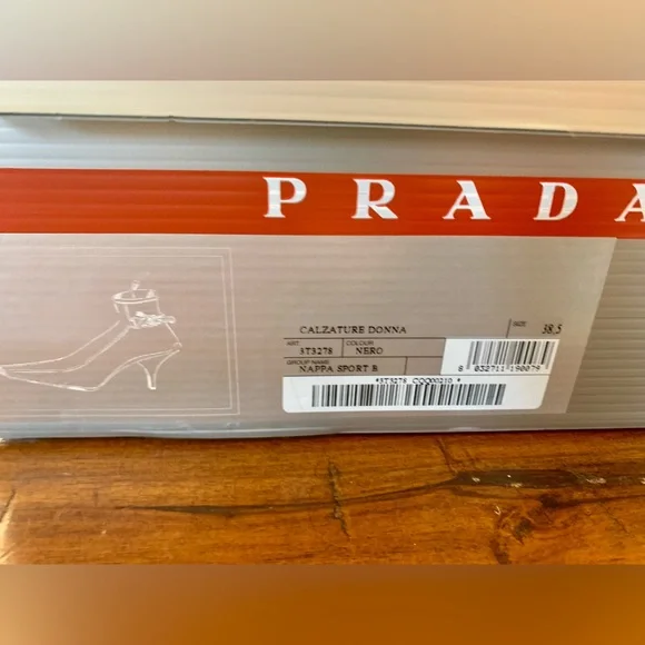 Prada calzature Donna calf leather booties woman’s 38.5 - Picture 5 of 15